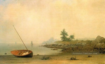 Le bateau échoué romantique Martin Johnson Heade Peinture à l'huile